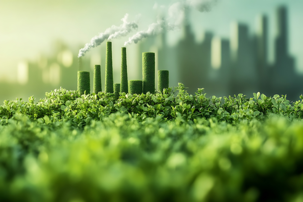 Rappresentazione di un'industria green Rappresentazione di un'industria green